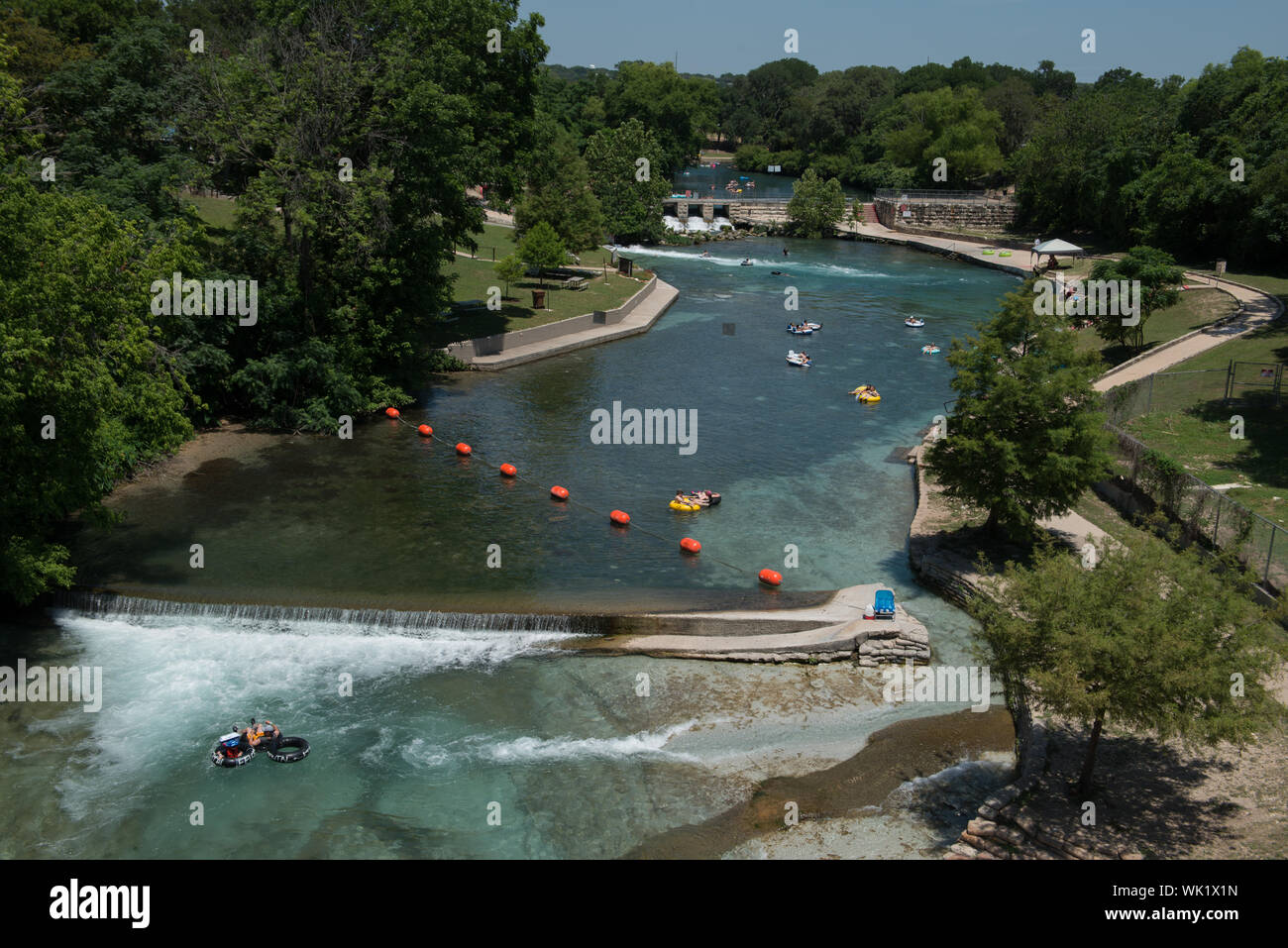 Inner) Tubing is almost a Texas passion come summertime. These participants enjoy the water in