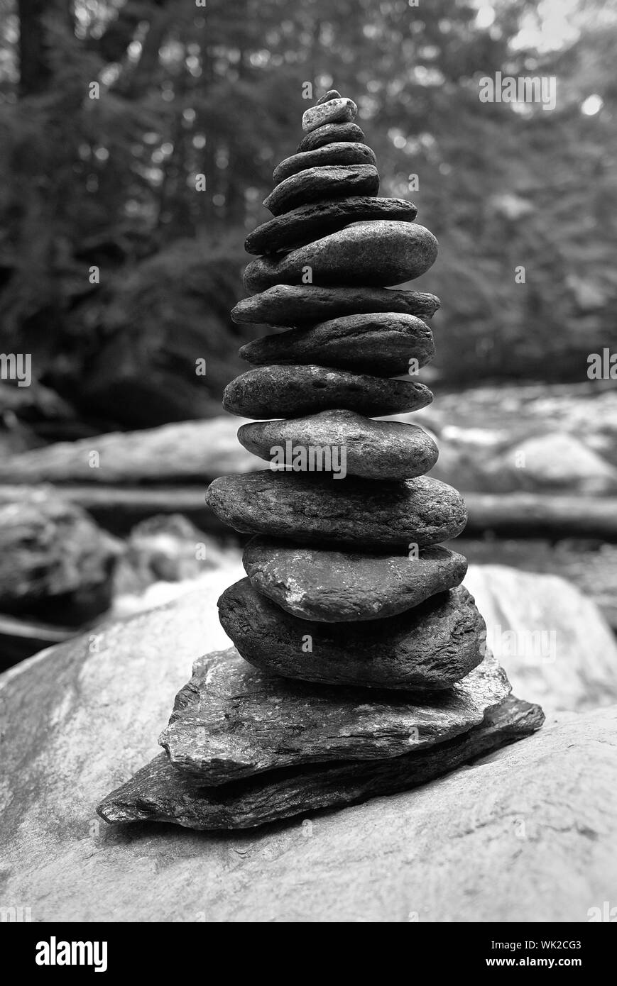 Closeup Of Stack Of Stones Stock Photo Alamy