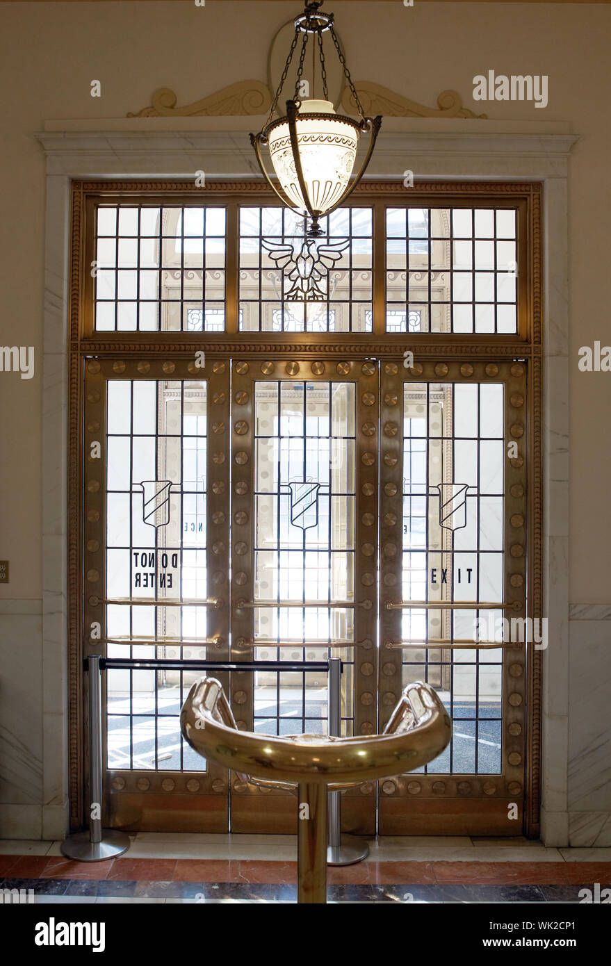 Interior Brass Doors Federal Building And U S Custom House