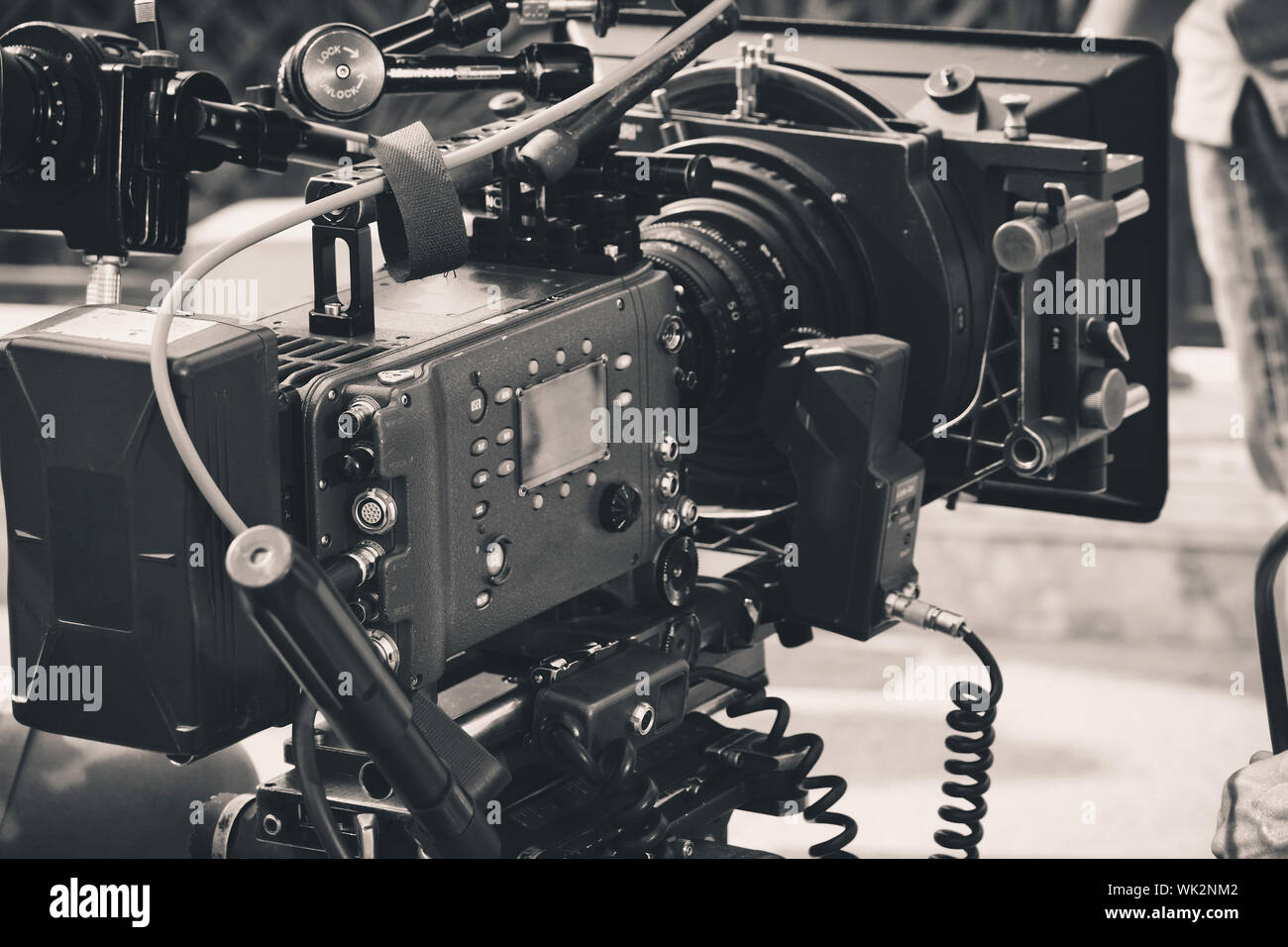 Professional digital video camera Stock Photo