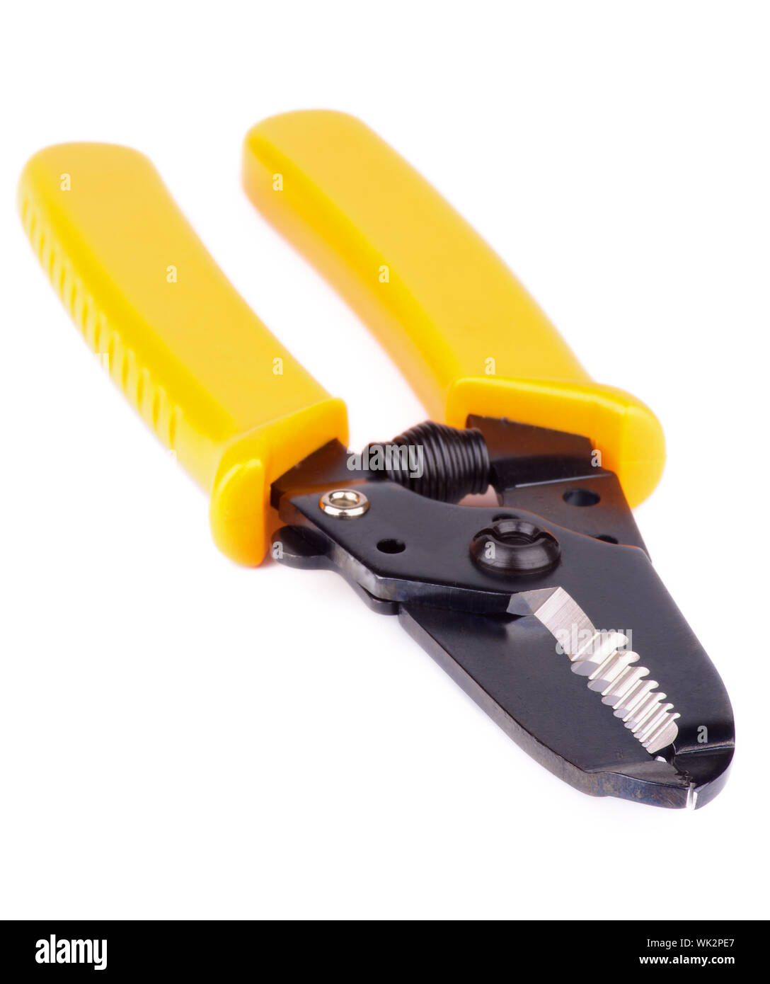 Crimping Tool for Computer Network isolated on white background Stock