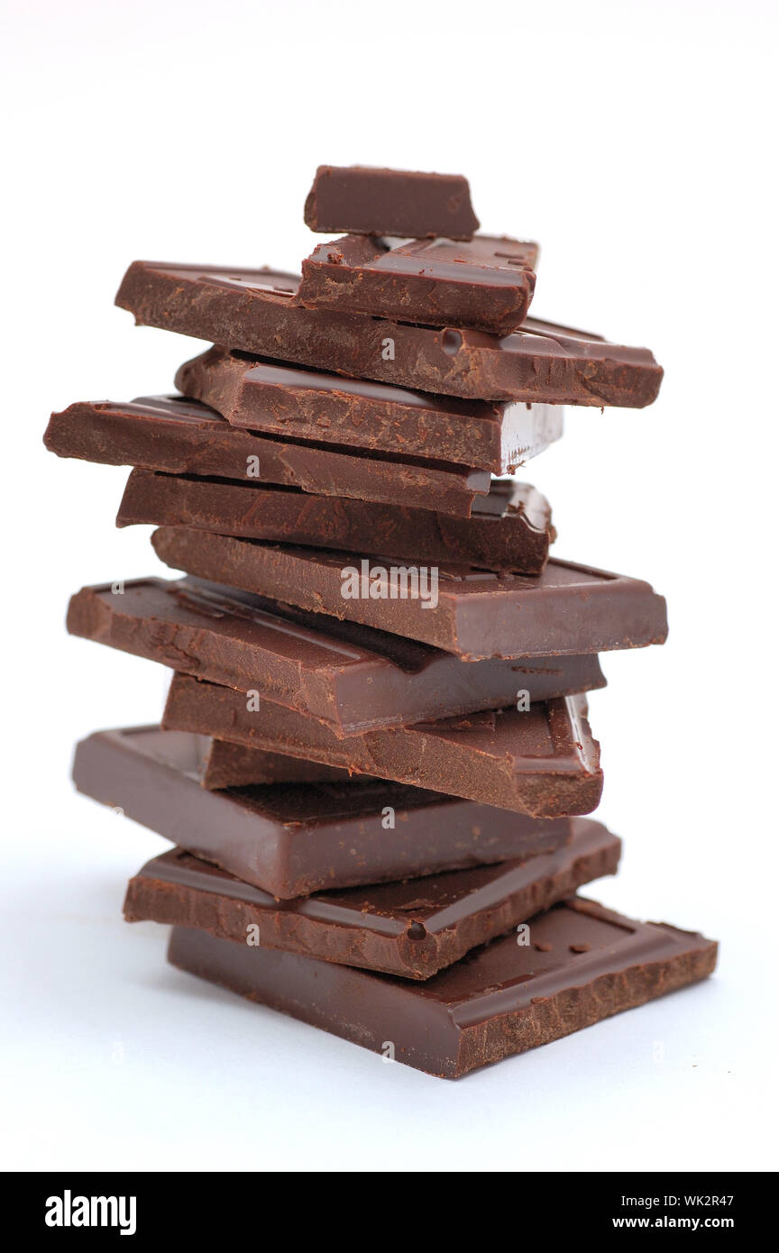 Chocolate bar on table Cut Out Stock Images & Pictures - Alamy
