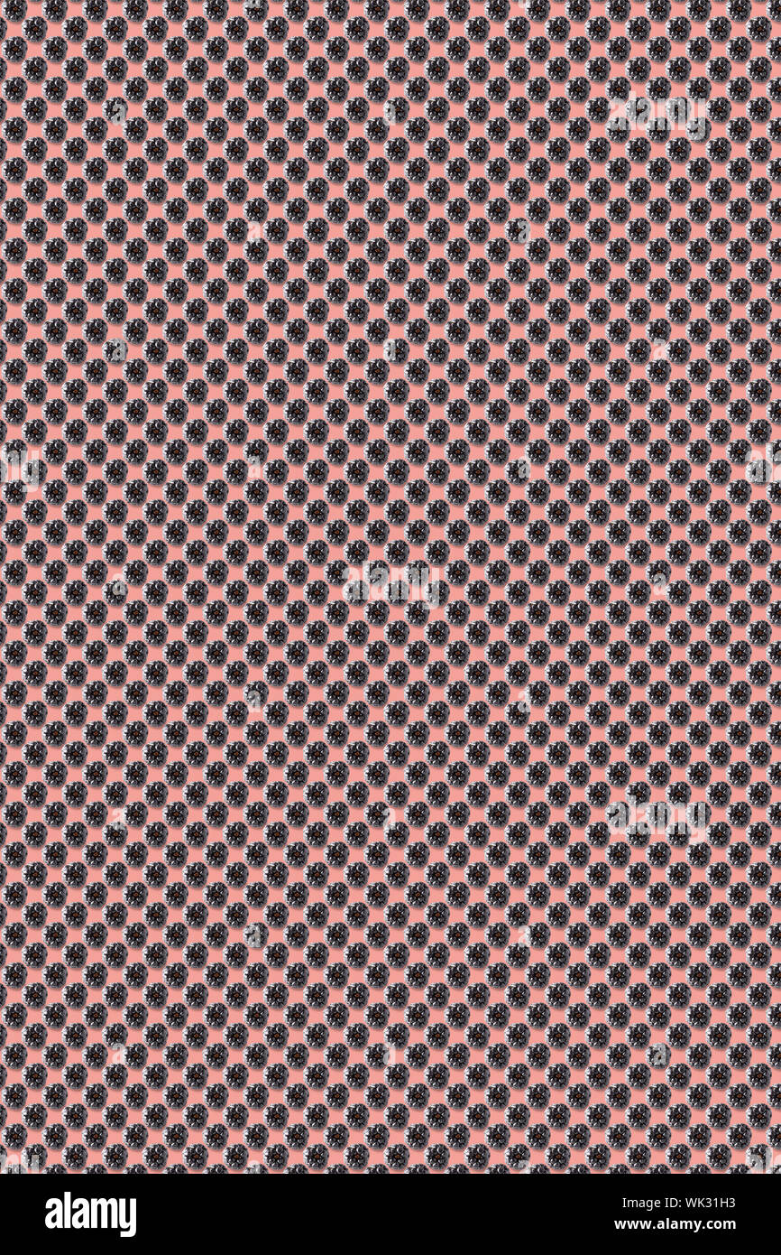 Trendy Pattern done with summer fruits background Stock Photo
