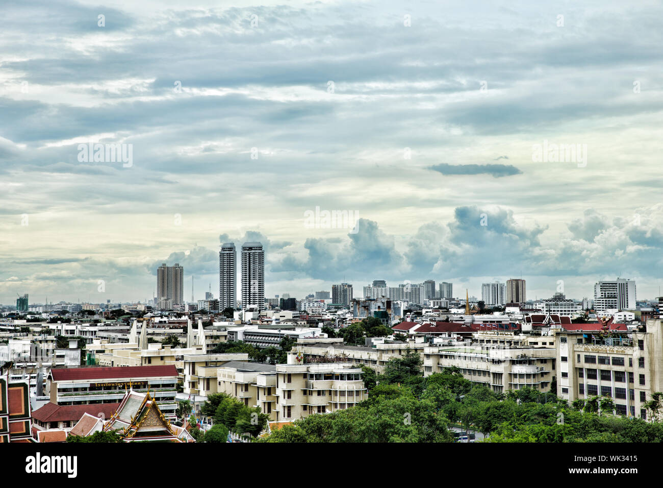 Bangkok city view from above Stock Photo - Alamy