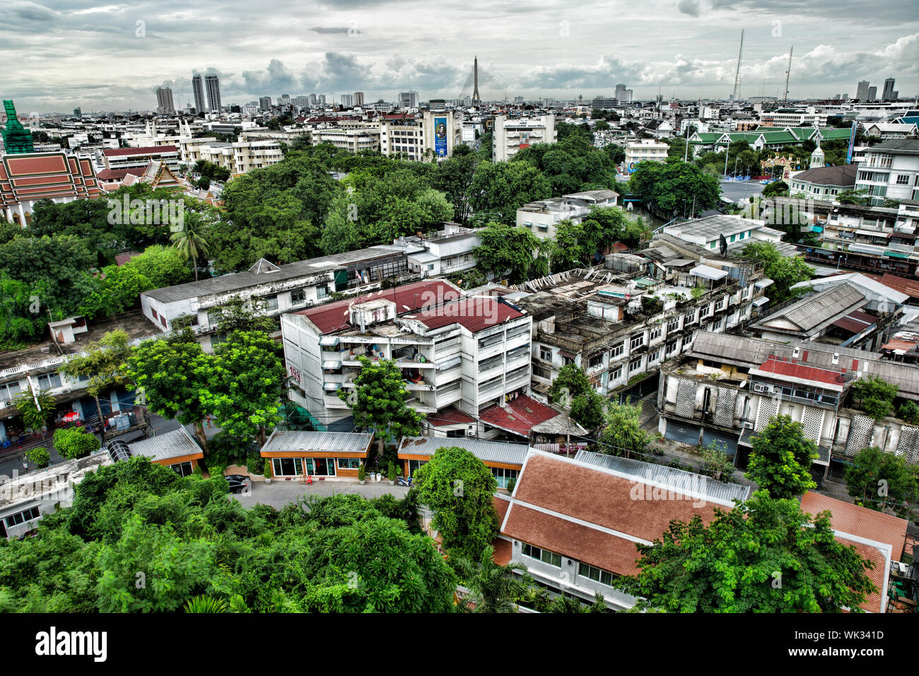Bangkok city view from above Stock Photo - Alamy