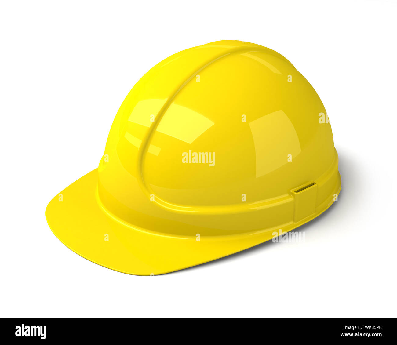 Yellow Safety Helmet on the White Background. Construction Hard Hat Icon Stock Photo Alamy