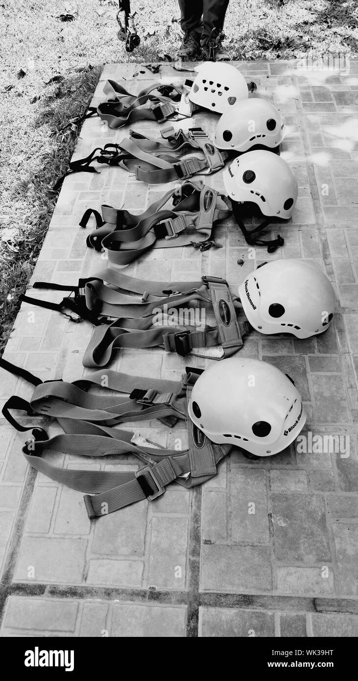Harness helmet hi-res stock photography and images - Alamy