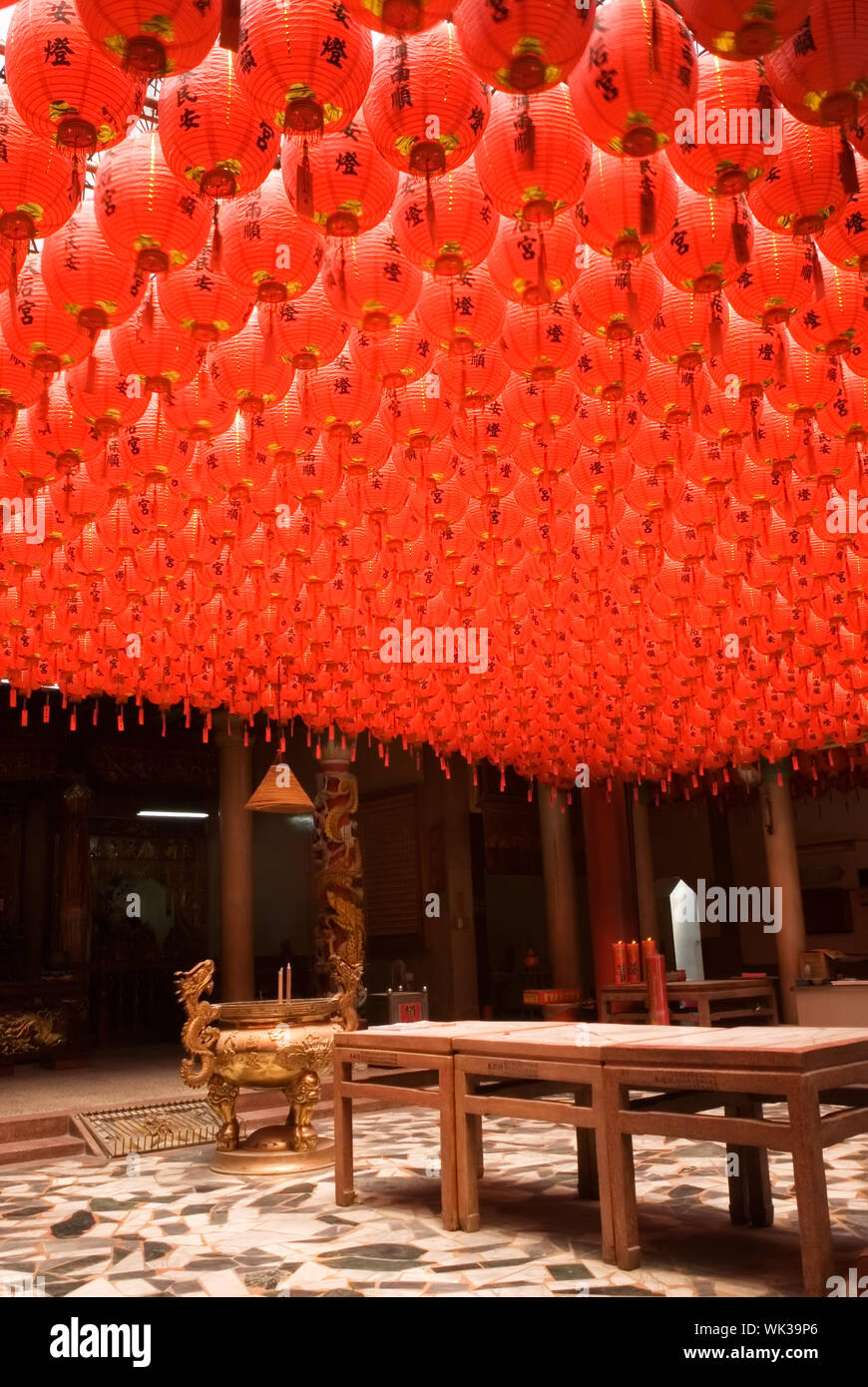 Here are a lot of red and beautiful Chinese lantern Stock Photo - Alamy