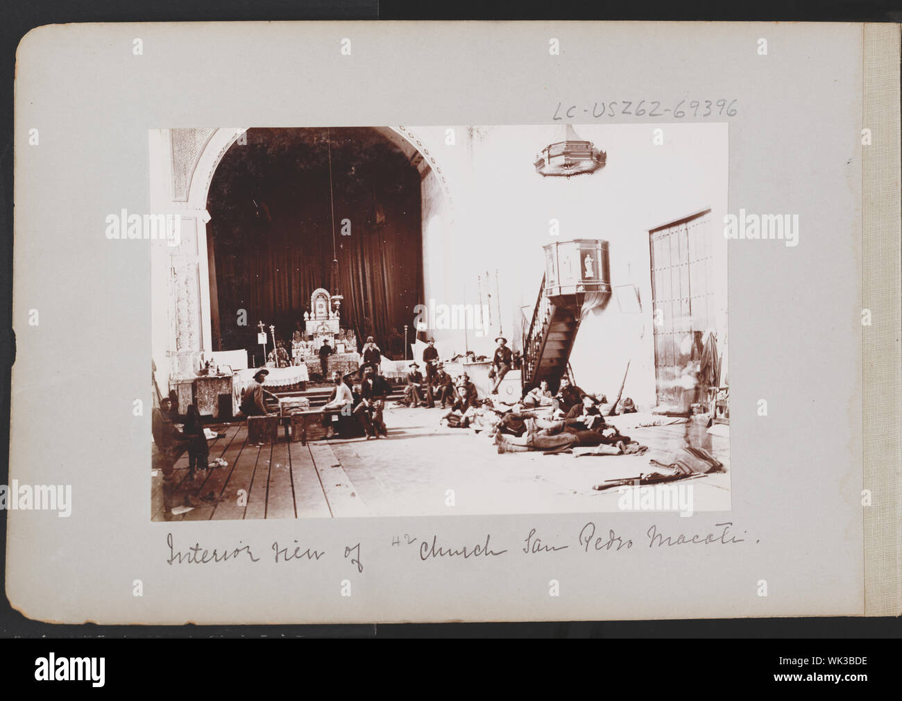 Interior view of church, San Pedro Macati Stock Photo Alamy