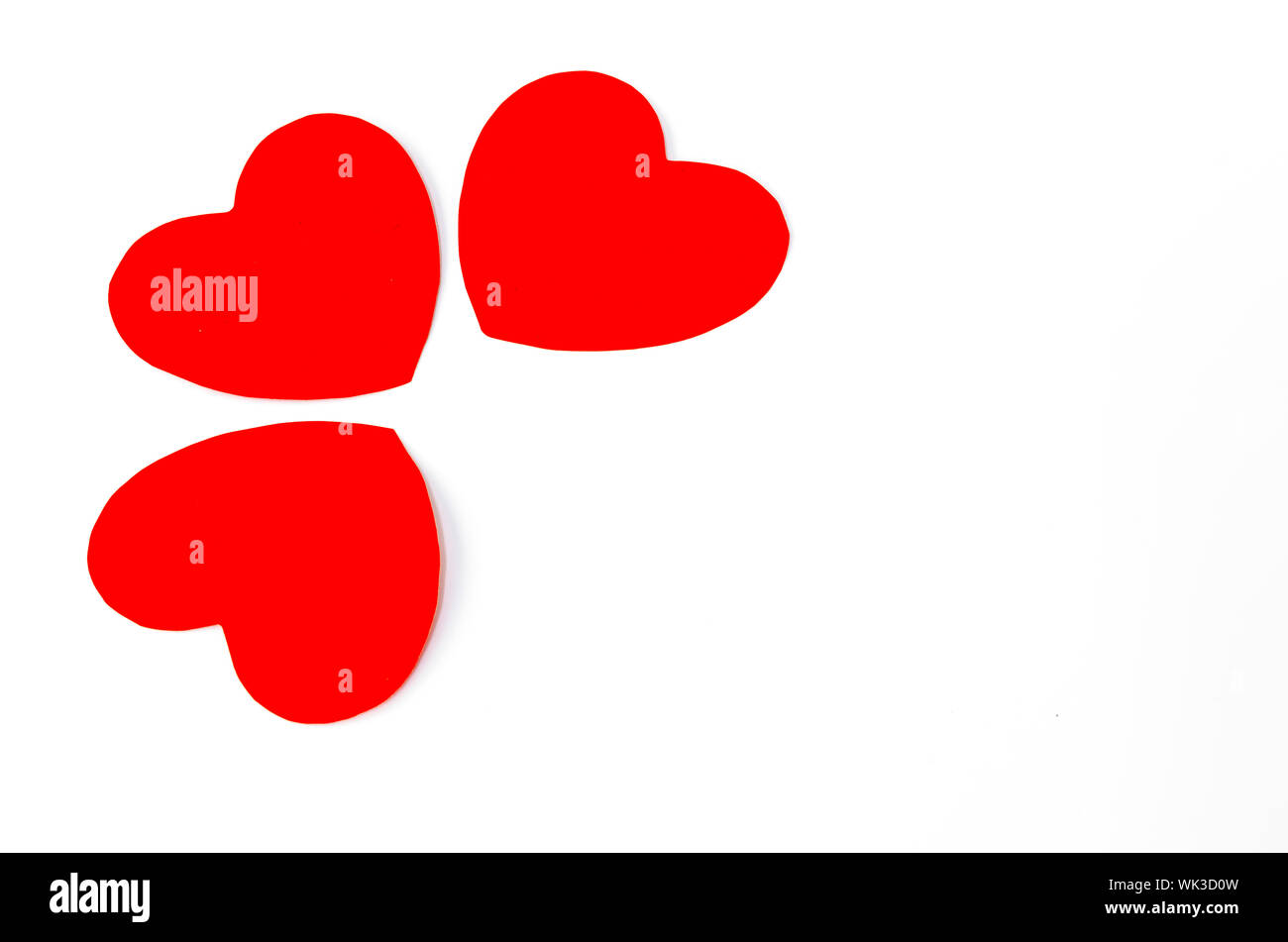 red heart isolated on white background Stock Photo - Alamy