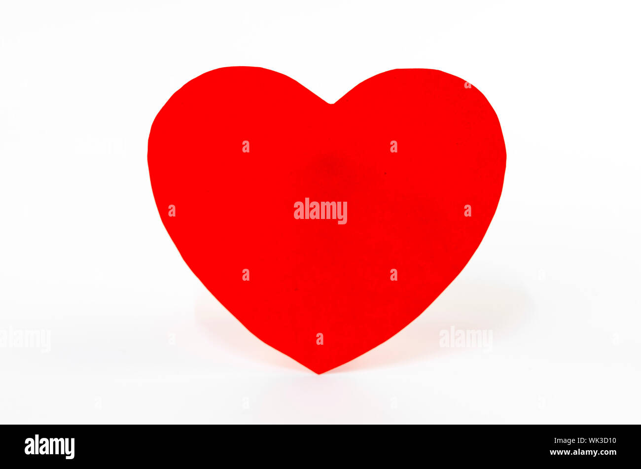 red heart isolated on white background Stock Photo - Alamy