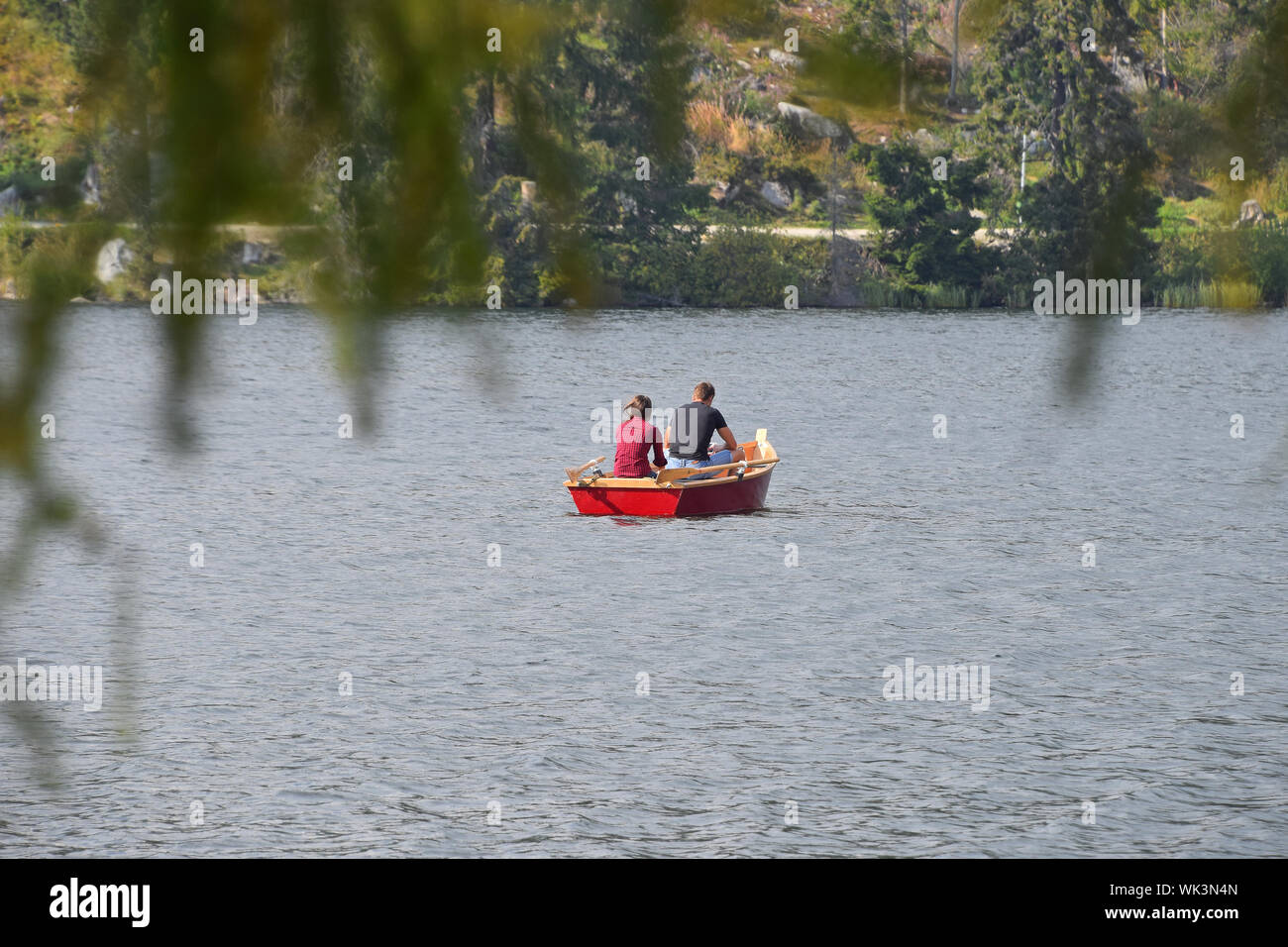 Two people riding boat hi-res stock photography and images - Alamy