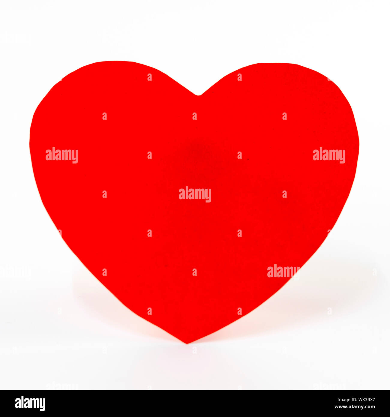 red heart isolated on white background Stock Photo - Alamy