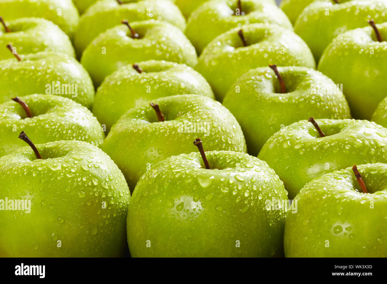 https://c8.alamy.com/comp/WK3X3D/large-group-of-granny-smith-apples-in-a-row-selective-focus-WK3X3D.jpg
