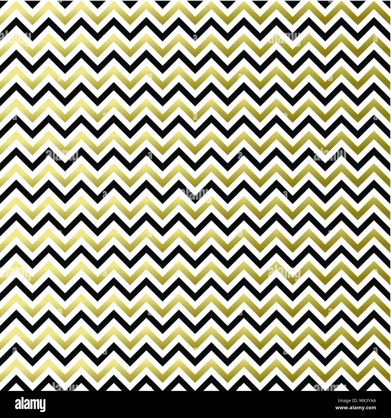 Blue And Gold Chevron Background