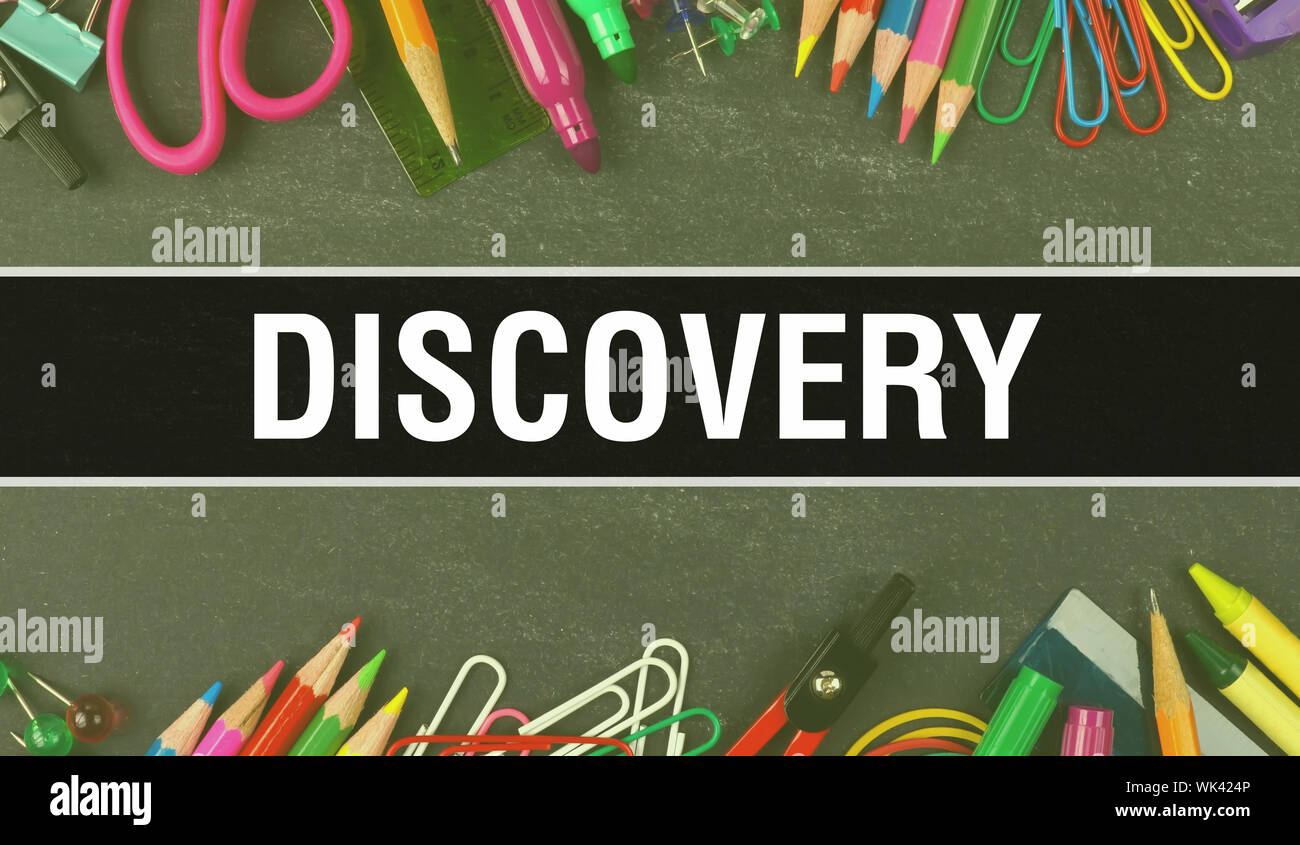 Discovery text written on Education background of Back to School