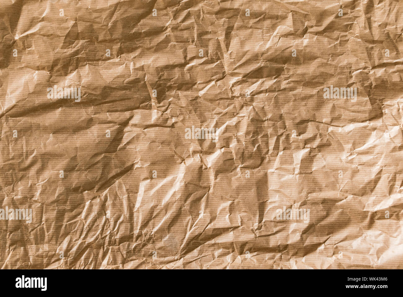 Textured Brown Craft Paper For Background. Stock Photo, Picture