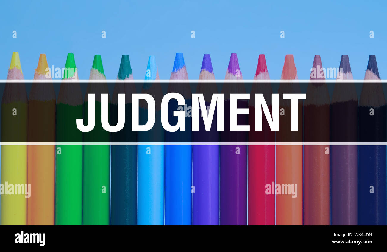judgment concept with education and back to school concept. Creative ...