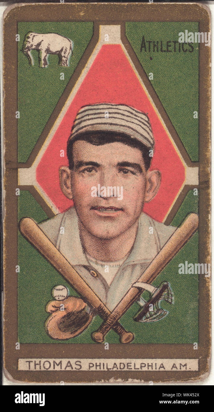 Ira Thomas, Philadelphia Athletics, baseball card portrait Stock Photo