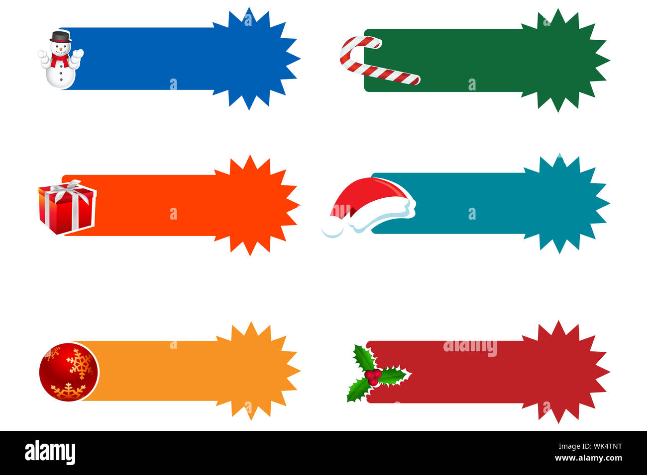 illustration of christmas tags on isolated background Stock Photo - Alamy