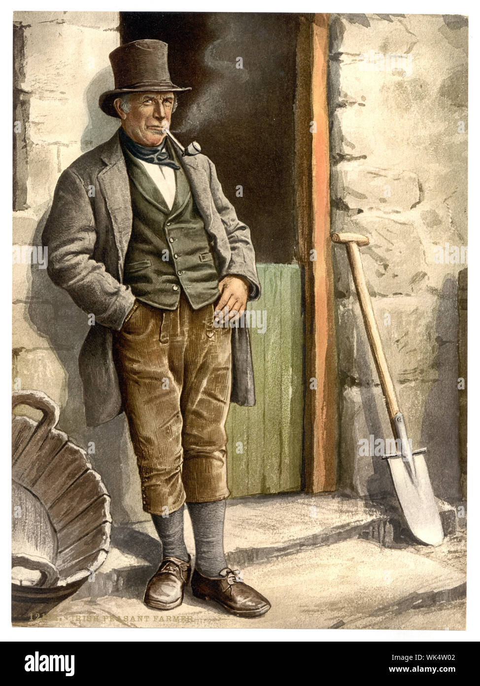 Irish peasant farmer Stock Photo Alamy