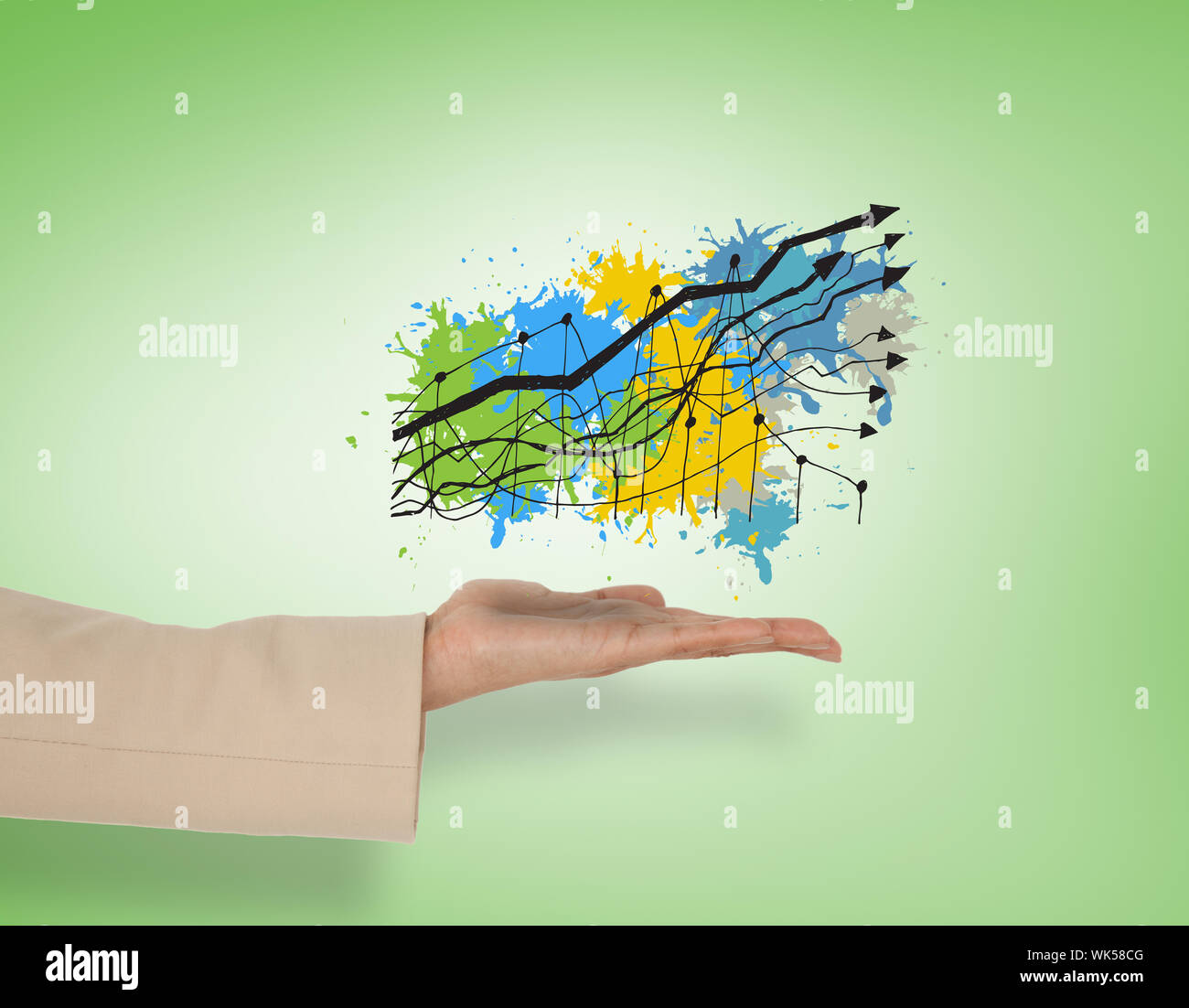 Vignette Graph Open paint colour chart hi-res stock photography and images - Alamy