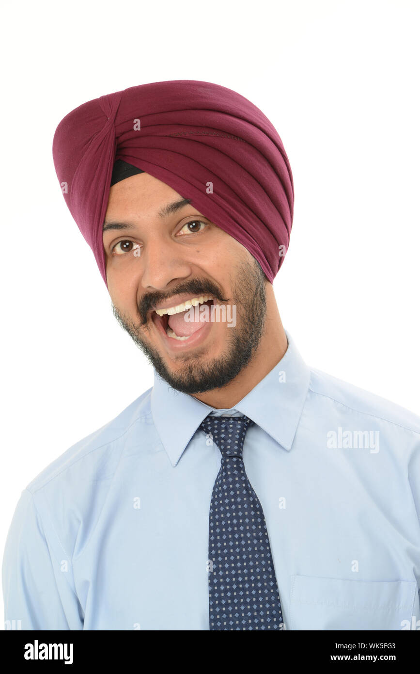 Sikh indian man laughing hi-res stock photography and images - Alamy