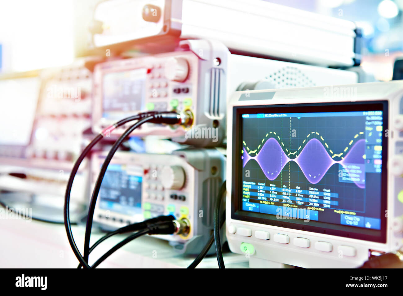 Digital Storage Oscilloscope. Radio measuring instruments Stock Photo Alamy