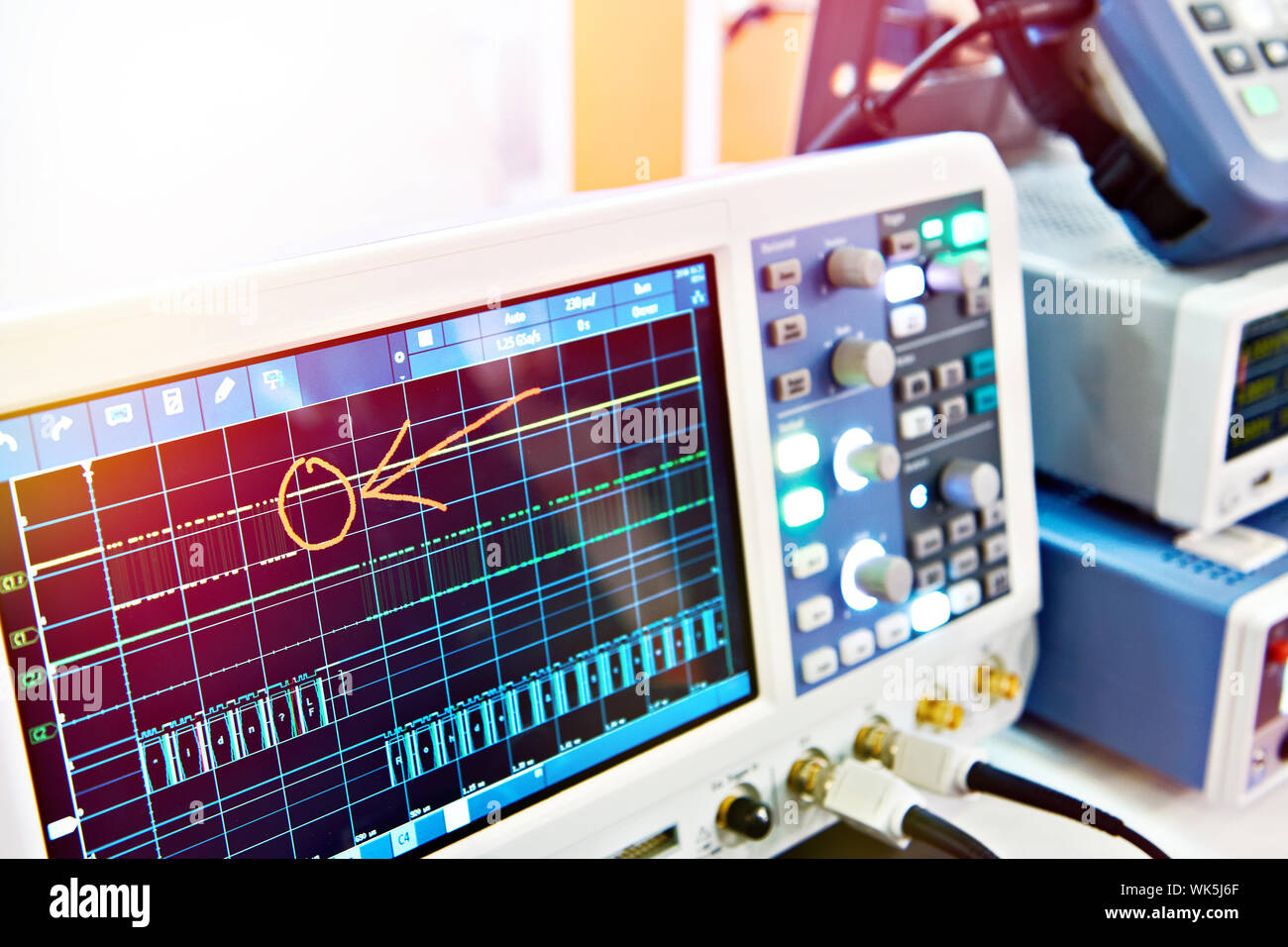 Digital Storage Oscilloscope. Radio measuring instruments Stock Photo Alamy