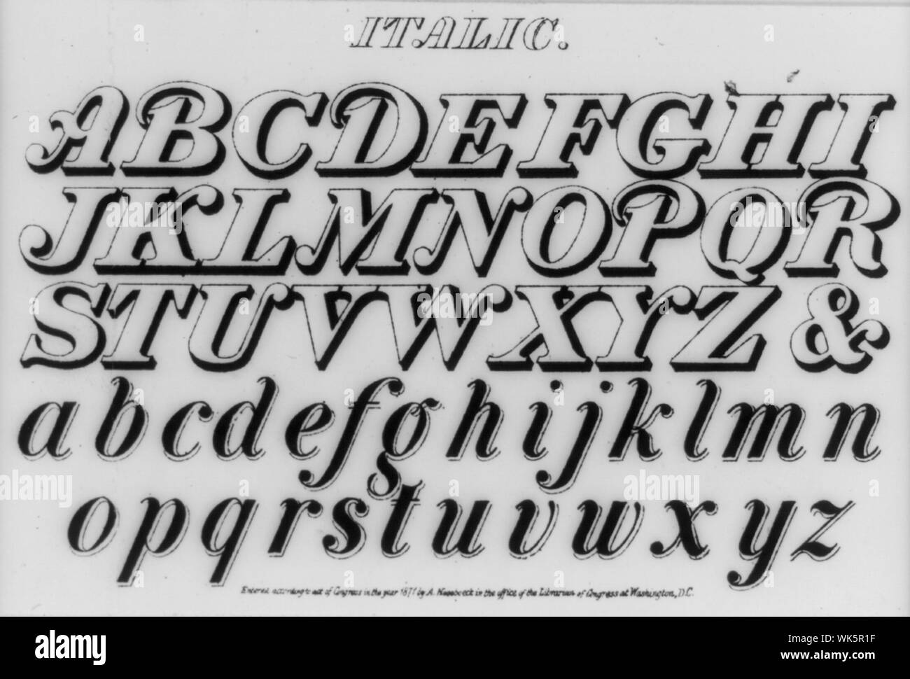 Italic Black And White Stock Photos Images Alamy