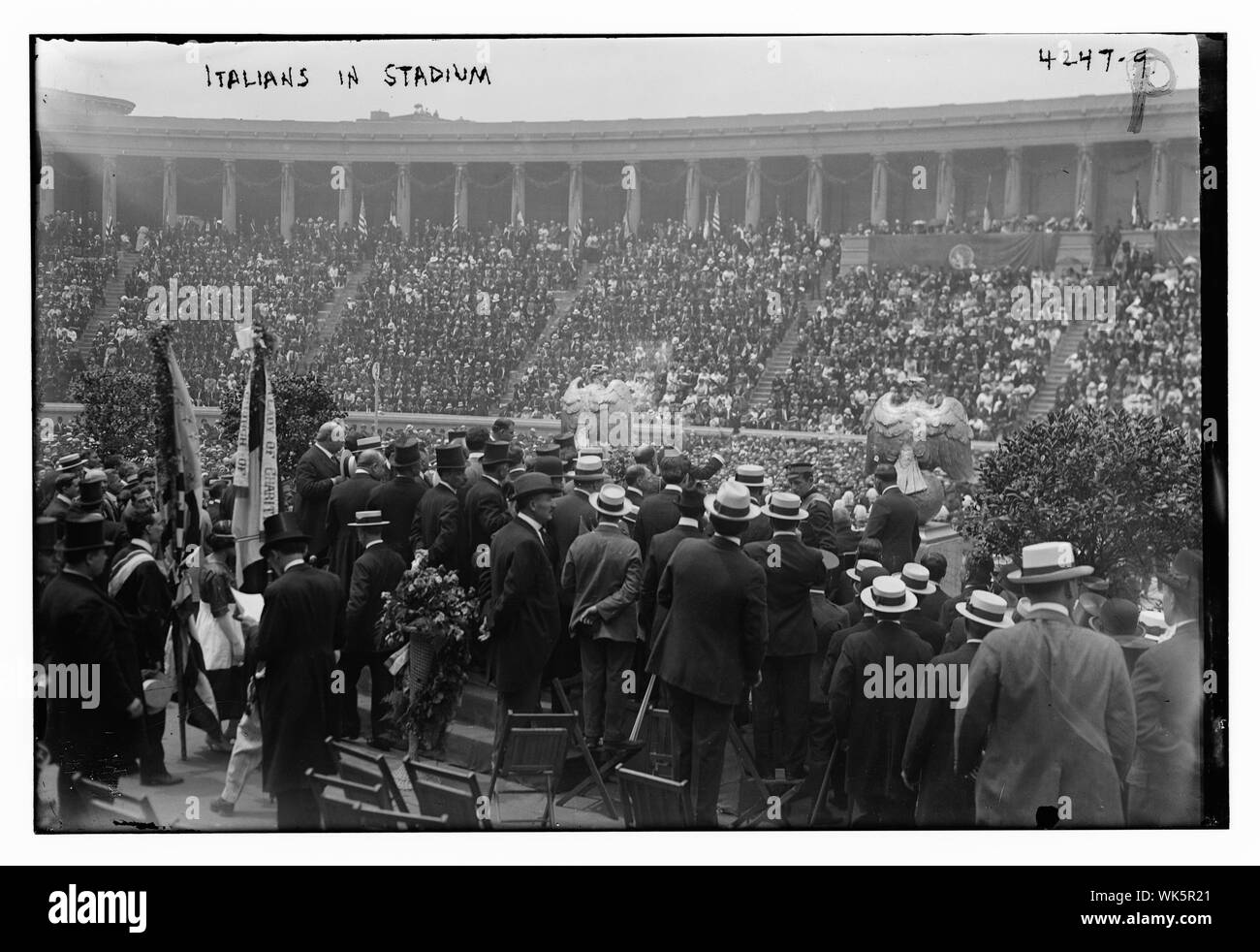 Italians in stadium Stock Photo - Alamy