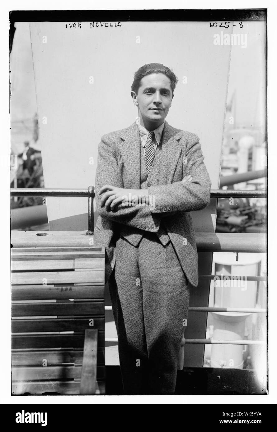 Ivor Novello, Welsh actor and songwriter Stock Photo
