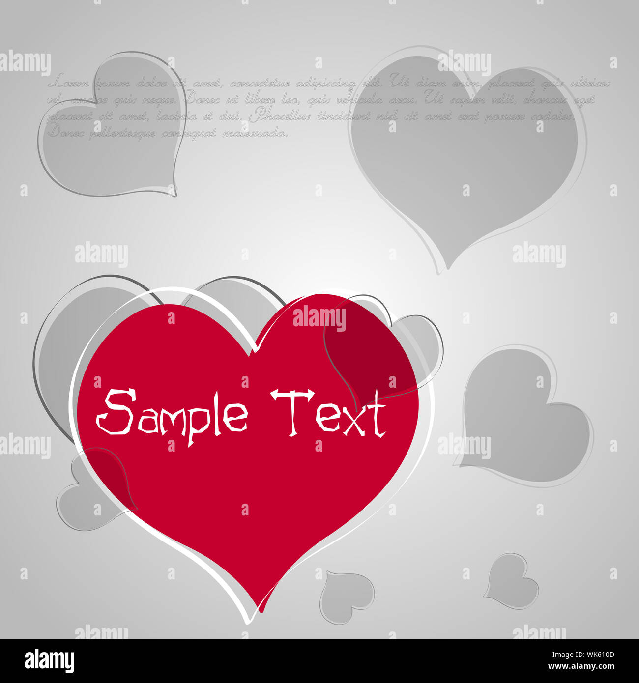 illustration of valentine card Stock Photo Alamy