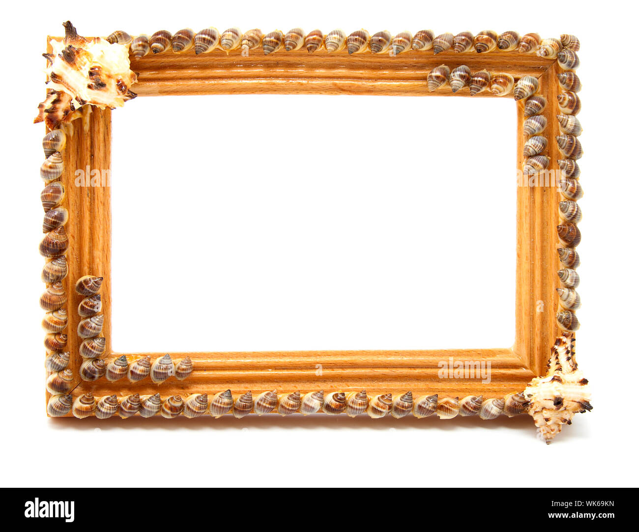 wooden frame for photo, isolated on white background Stock Photo - Alamy
