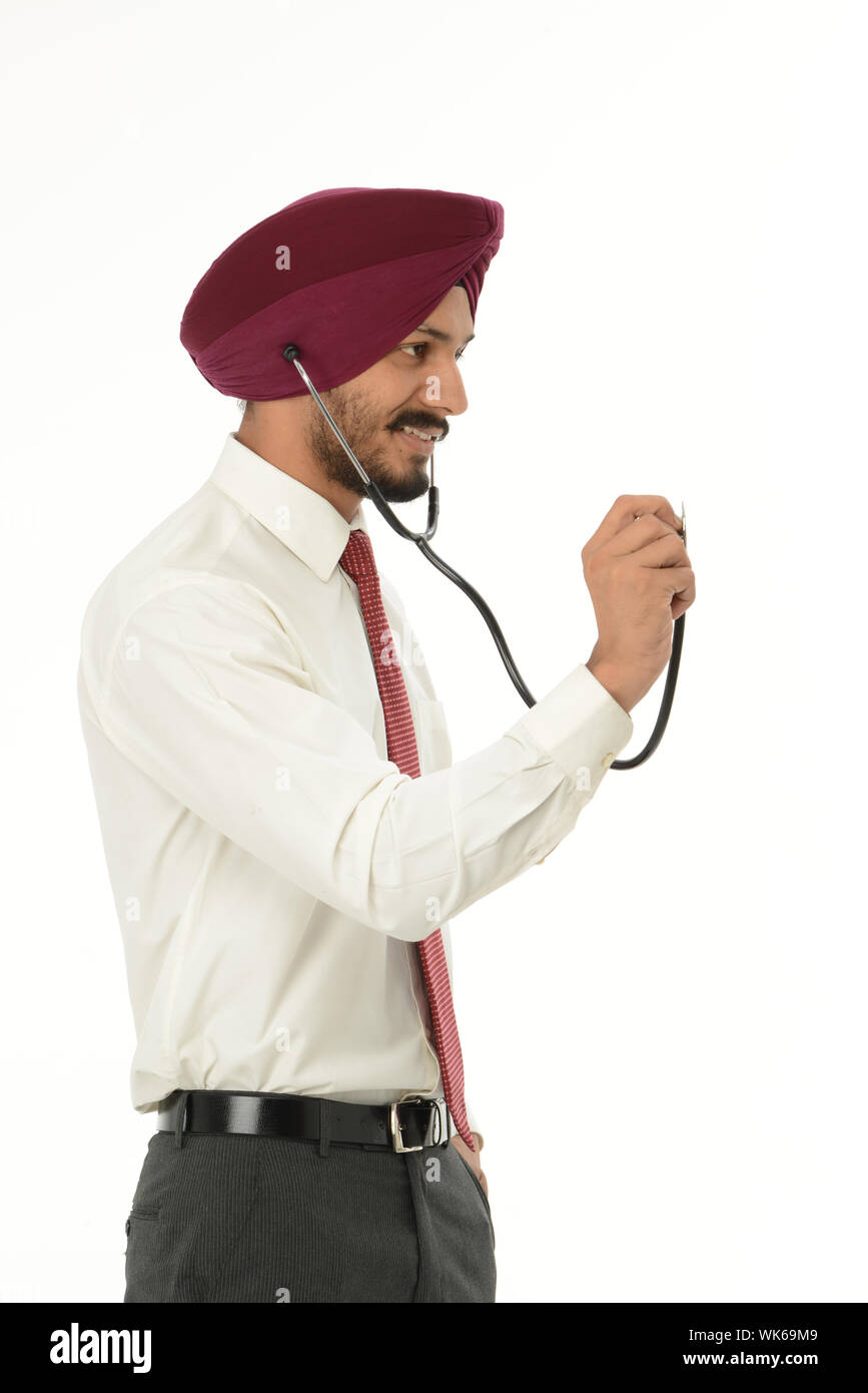 Male happy indian doctor hi-res stock photography and images - Alamy