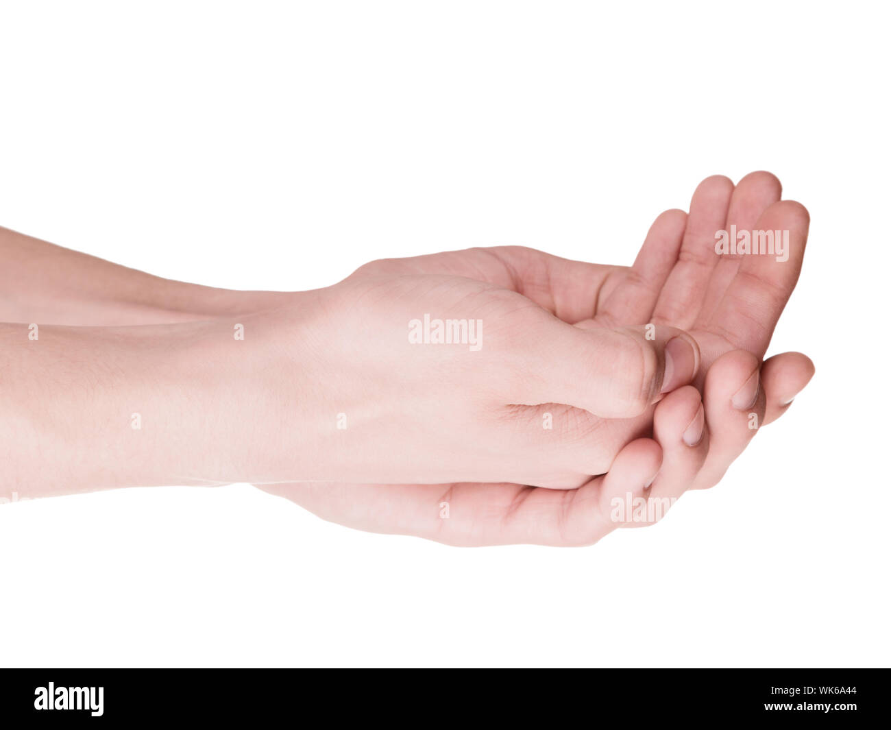 Cupped Hands Stock Photo
