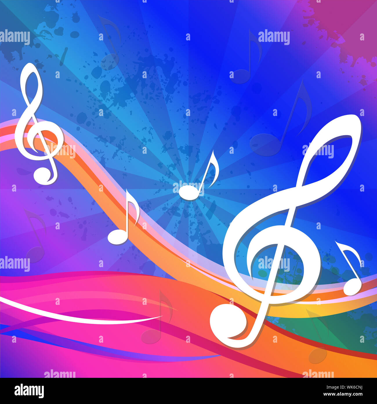 Treble Clef Background Meaning Artistic And Creative Design Stock Photo