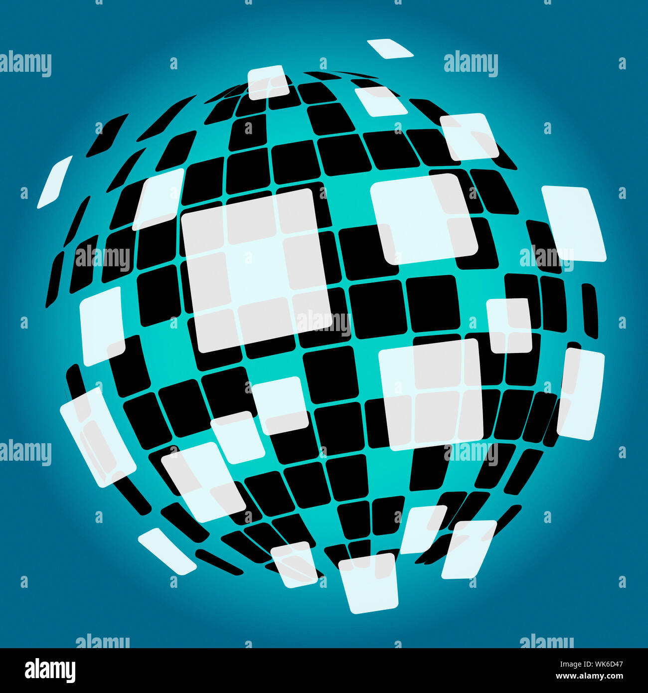 Modern Disco Ball Background Meaning Nightlife Or Discos Stock Photo - Alamy