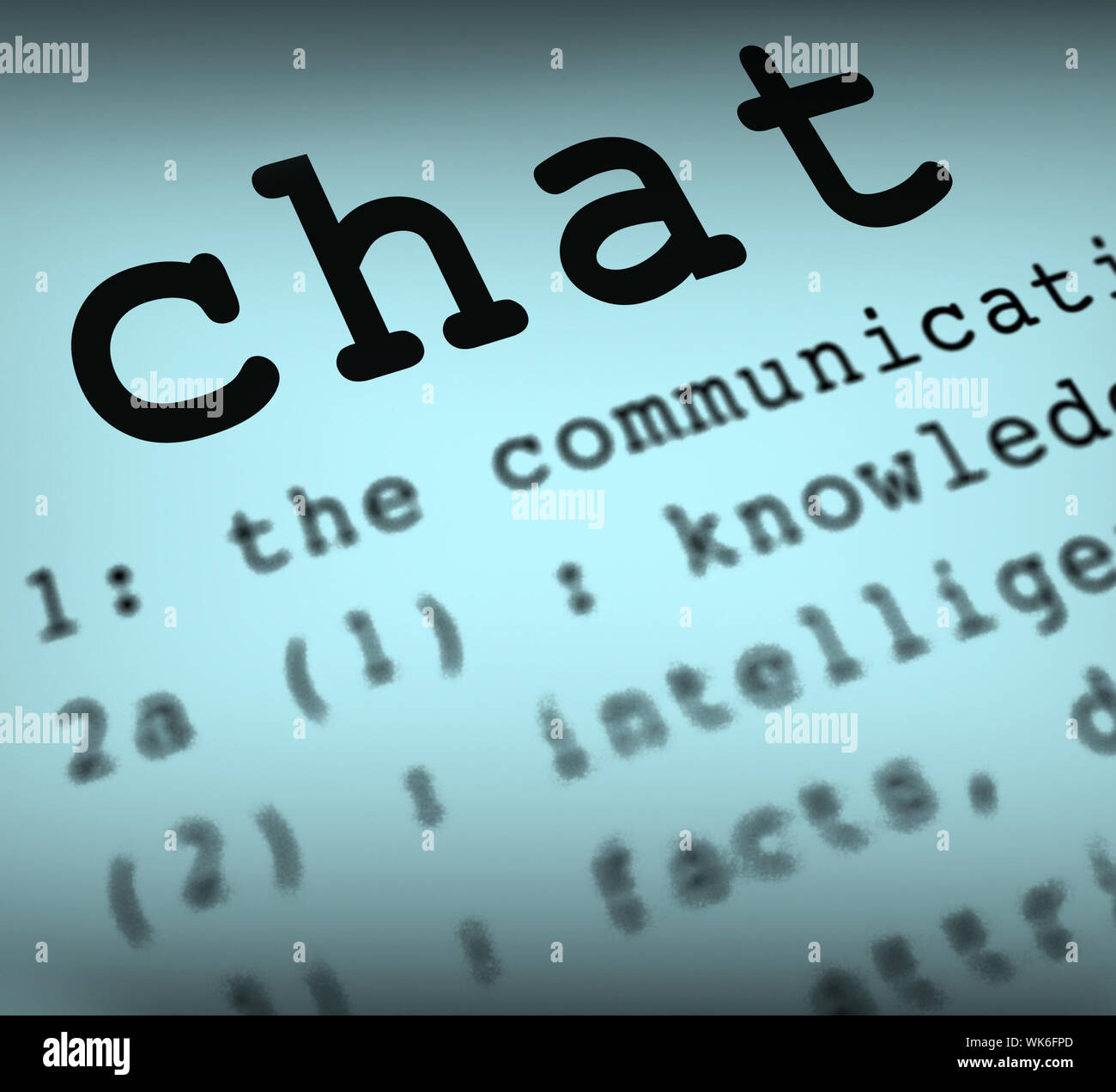 Chat definition meaning online communication hires stock photography and images Alamy