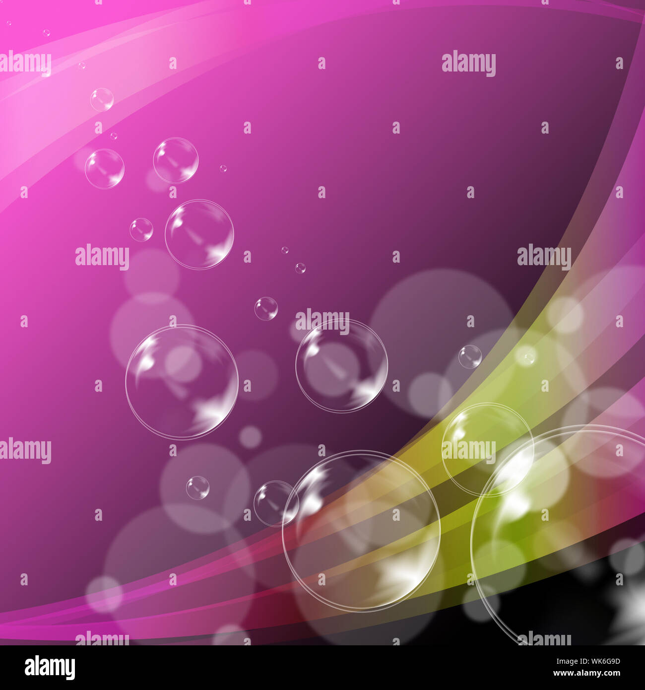 Bubbles Background Meaning Glimmering Joy Or Creative Bubble Stock Photo