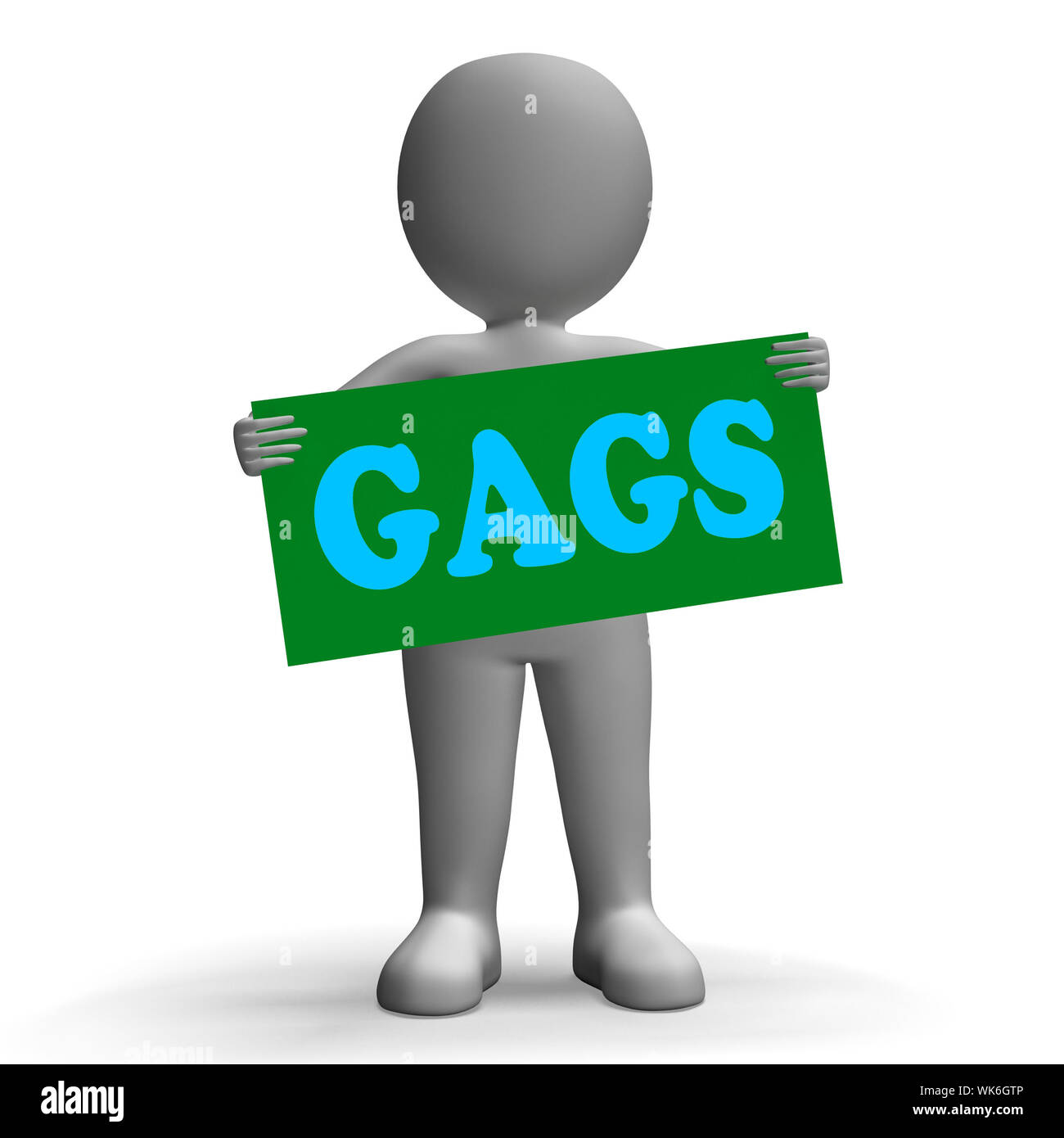 Gags Sign Character Meaning Comedy Humor And Jokes Stock Photo