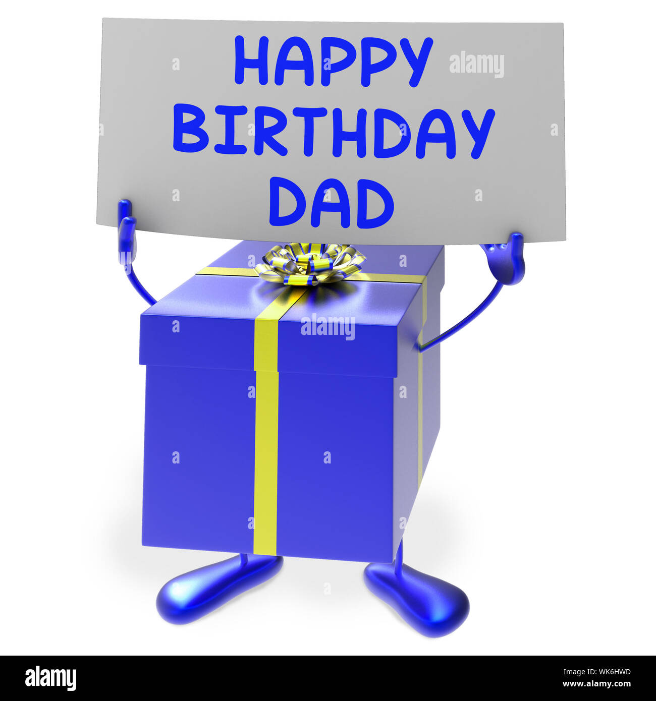 Happy Birthday Dad Meaning Presents for Father Stock Photo - Alamy