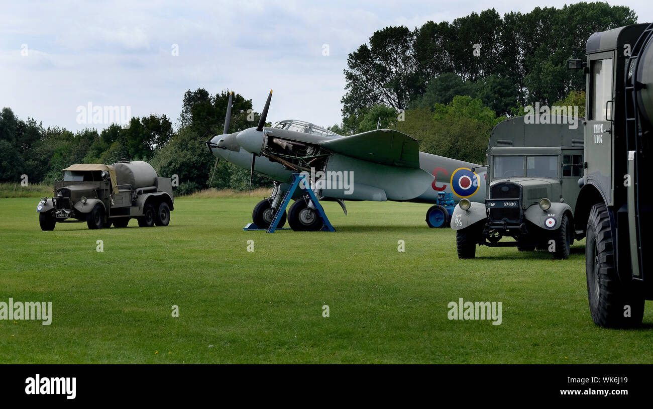 Mosquito NF11 night fighter under restoration at East Kirkby, Lincolnshire. Stock Photo
