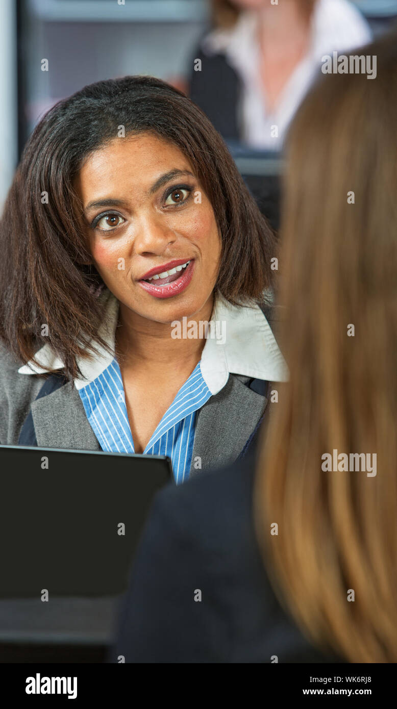 Black woman hispanic friend talking hi-res stock photography and images ...