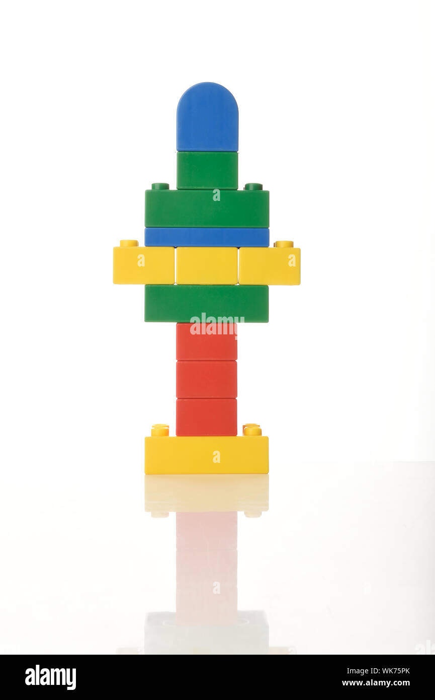 Building block shape Stock Photo Alamy