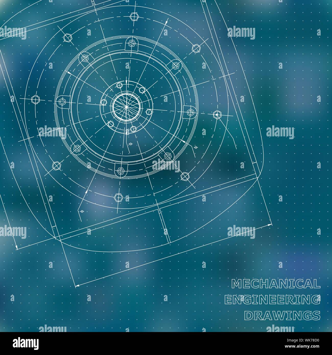 Point Drawing Engineering Mechanical engineering drawings. Engineering illustration. Vector ...