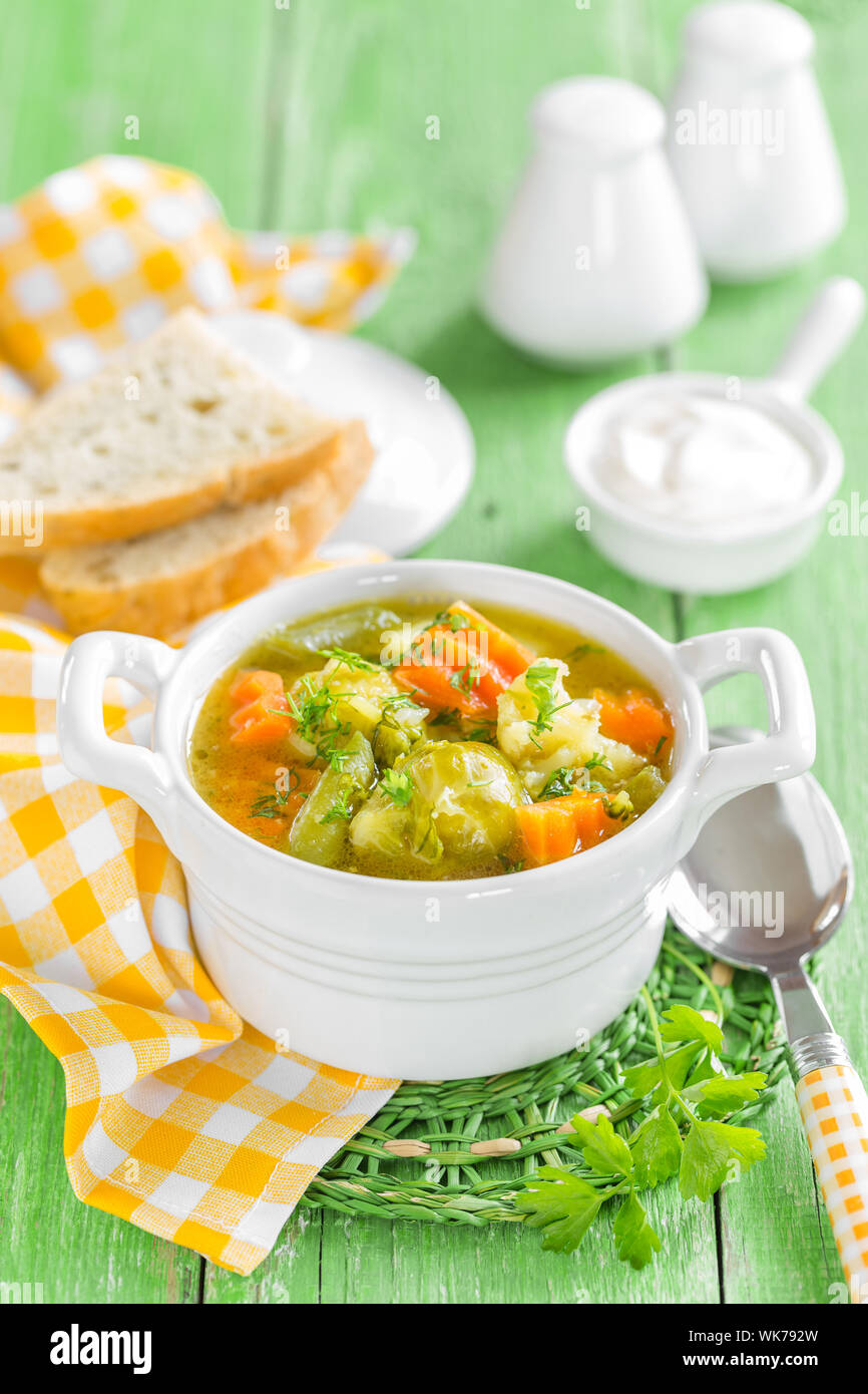 Vegetable soup Stock Photo