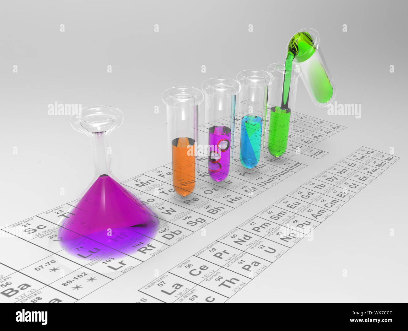 Science tube Stock Photo