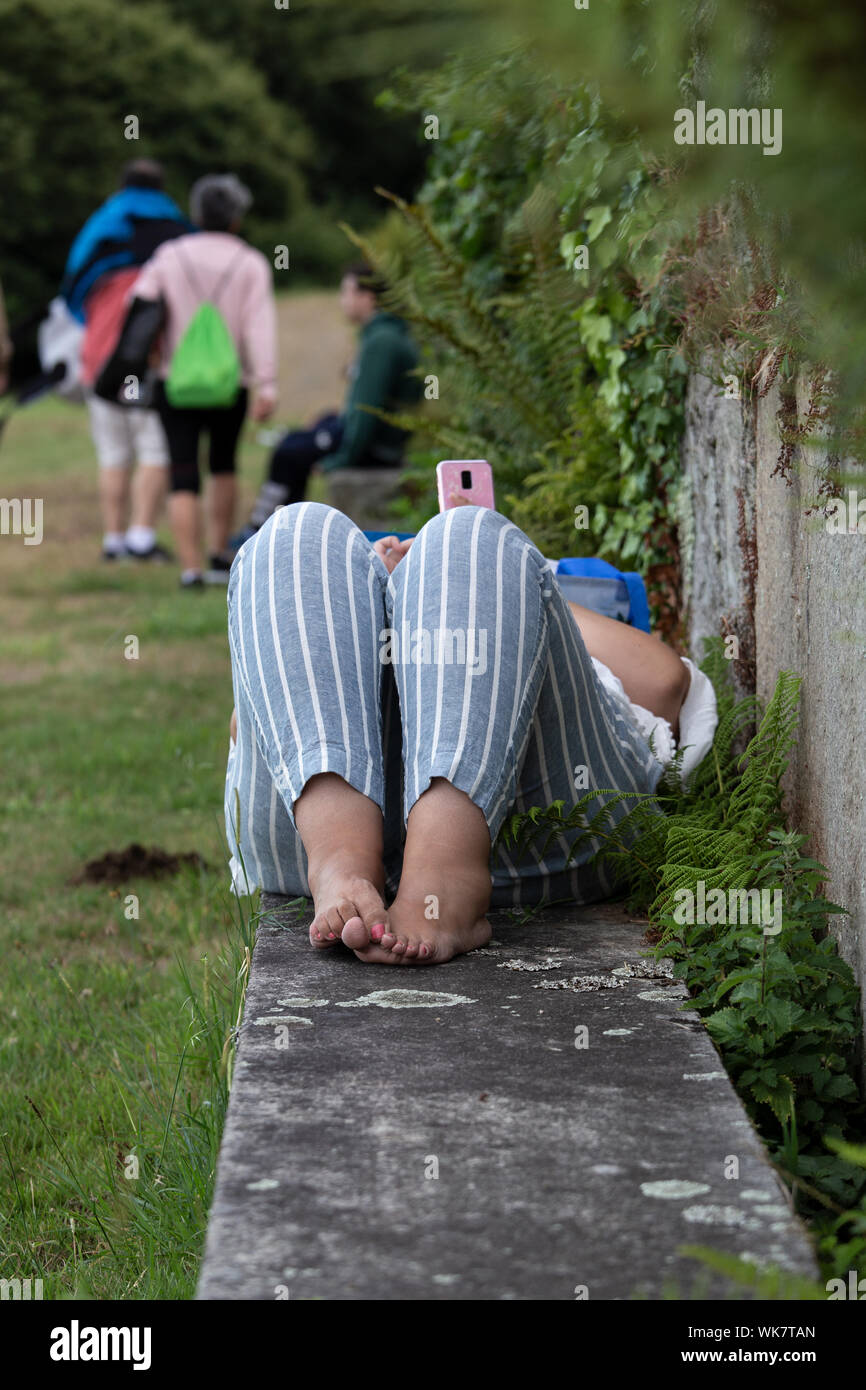 Obesity Fat Park Bench Stock Photos Obesity Fat Park Bench Stock