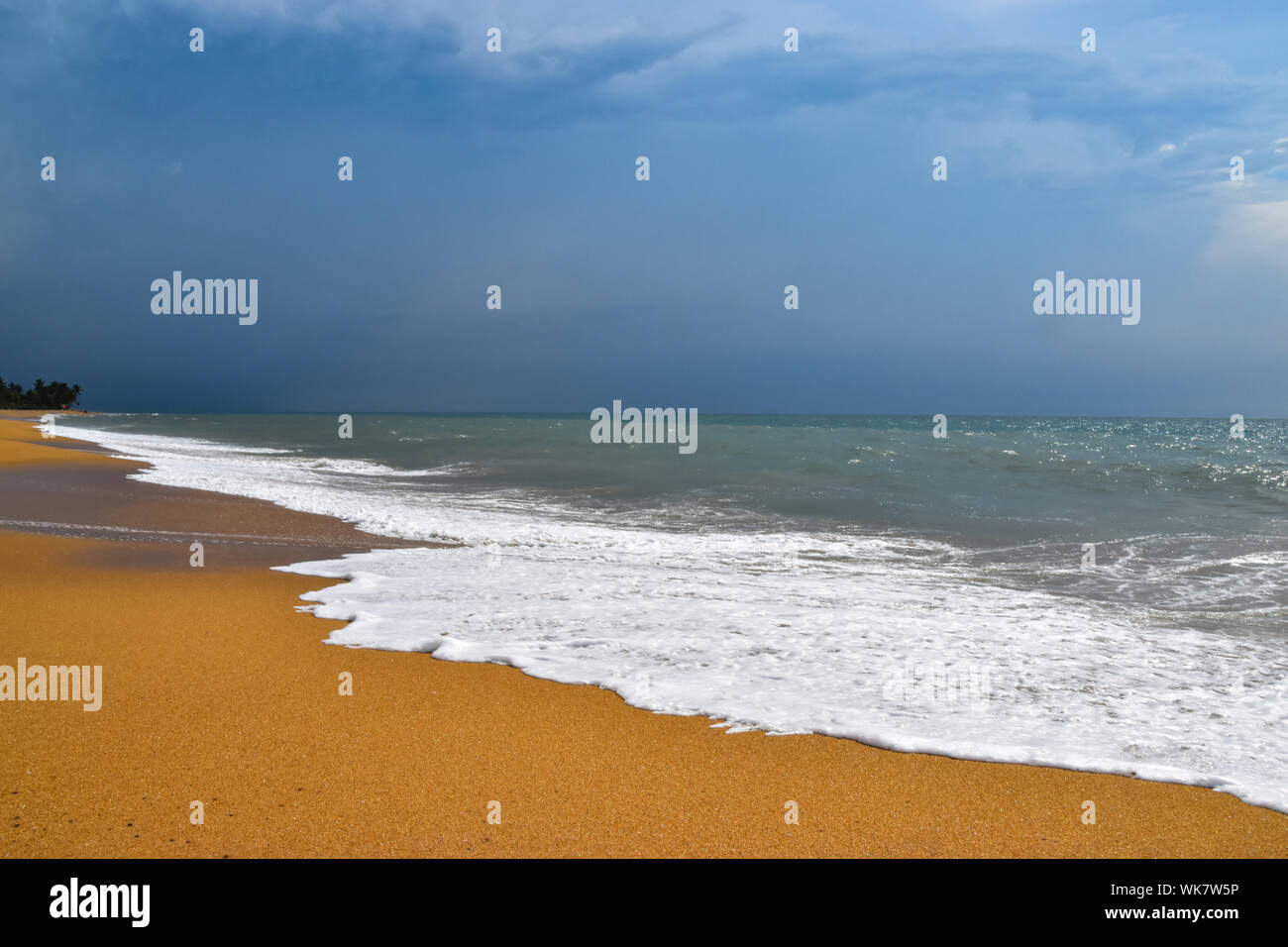 Beach, Mount Lavinia, Sri Lanka Stock Photo